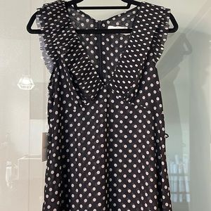 Zimmerman Navy and White Polka Dot Dress